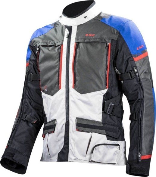 Slika Adventure motoristična jakna LS2 Norway 3in1, crna/plava/bijela