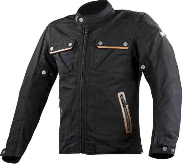 Slika Retro vodootporna motoristička jakna LS2 Bullet, crna