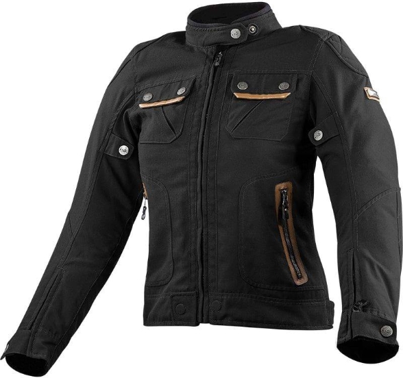 Slika Retro vodootporna ženska motoristička jakna LS2 Bullet, crna