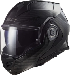 Slika Karbonska flip-up kaciga za motor LS2 Advant X Gloss (FF901), karbon