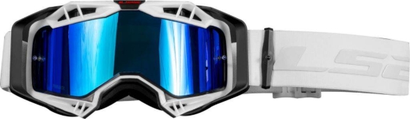 Slika Motocross naočale LS2 Aura PRO + Pinlock/Tear Off (dvije leće), bijela