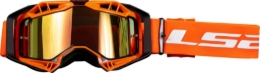 Slika Motocross naočale LS2 Aura PRO + Pinlock/Tear Off (dvije leće), narančasta