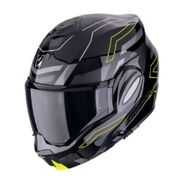 Slika Flip up motoristička kaciga Scorpion EXO-Tech EVO Conquer, crna/žuta
