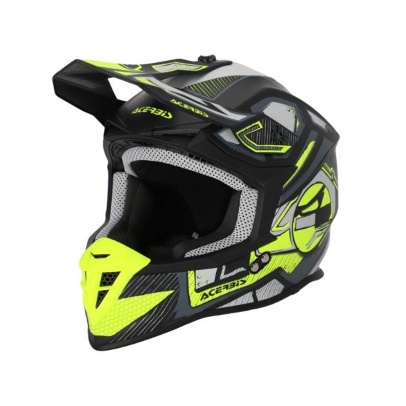 Slika Motocross kaciga ACERBIS Linear, crna/žuta