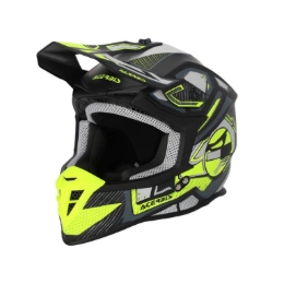 Slika Motocross kaciga ACERBIS Linear, crna/žuta