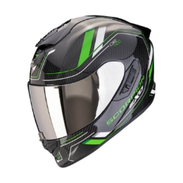 Slika Karbonska kaciga za motor Scorpion EXO-1400 EVO II Mirage, crna/zelena