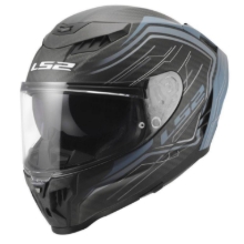 Slika Karbonska športna čelada za motor LS2 Dragon Subic (FF807), modra