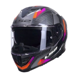 Slika Motoristička kaciga LS2 Storm III  Sporty (FF818), crna/ljubičasta