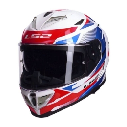 Slika Motoristička kaciga LS2 Storm III Komai (FF818), bijela/plava/crvena
