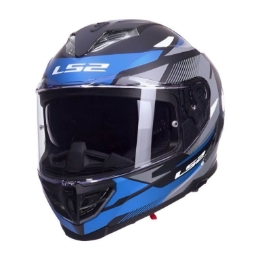 Slika Motoristička kaciga LS2 Storm III Komai (FF818), crna/plava