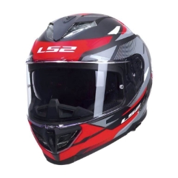 Slika Motoristička kaciga LS2 Storm III Komai (FF818), crna/crvena