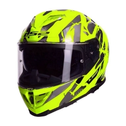 Slika Motoristička kaciga LS2 Storm III Kaos (FF818), žuta/siva