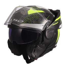 Slika Flip up kaciga LS2 Advant II Astral (FF910), žuta/crna