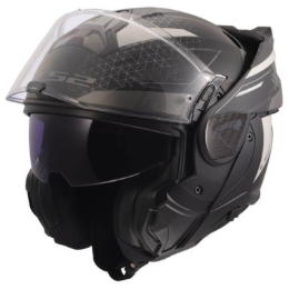 Slika Flip up kaciga LS2 Advant II Astral (FF910), siva/crna