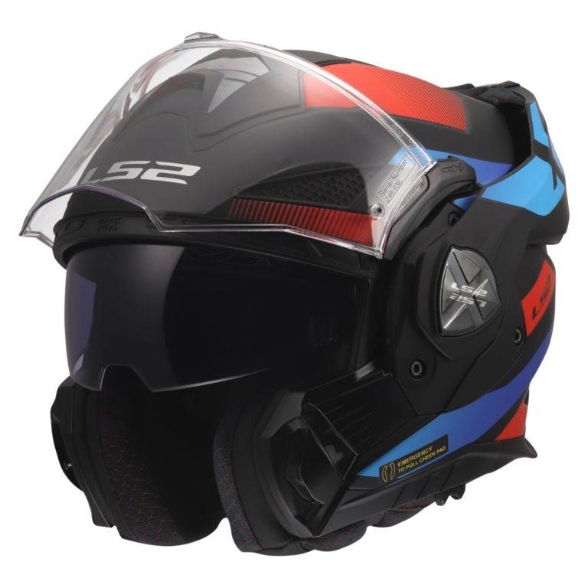 Slika Flip up kaciga LS2 Advant X Nova (FF901), crna/plava/crvena