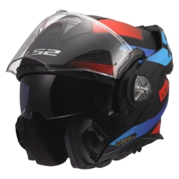 Slika Flip up kaciga LS2 Advant X Nova (FF901), crna/plava/crvena