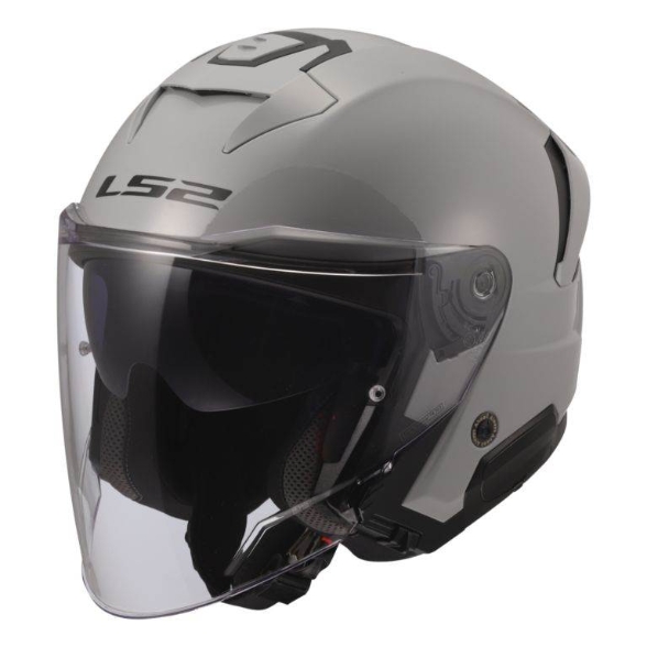 Slika Jet kaciga za skuter LS2 Verso II Nardo (OF618), siva