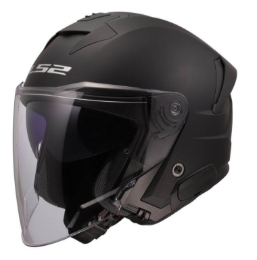 Slika Jet kaciga za skuter LS2 Verso II Matt (OF618), crna
