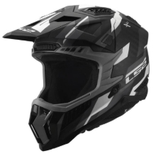 Slika Karbonska motokros čelada LS2 X-Force Phantom (MX703), črna/siva