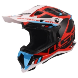 Slika Motokross kaciga LS2 Subverter EVO II Stomp (MX700), bijela/plava/crvena