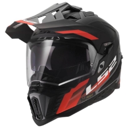 Slika Enduro kaciga za motor LS2 Explorer Hexa (MX701), crna/crvena