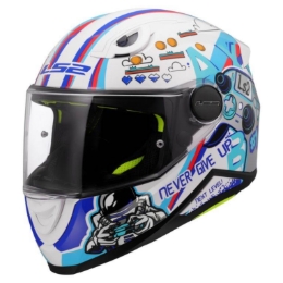 Slika Dječja motoristička kaciga LS2 Kid Next Level (FF812), bijela/plava