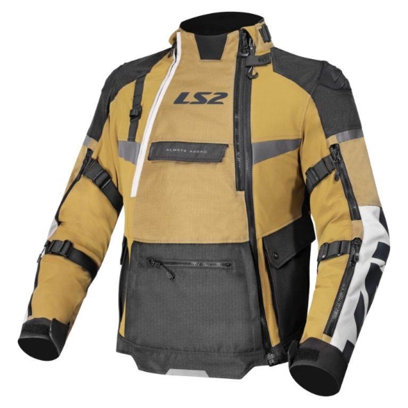 Slika Adventure motoristička jakna LS2 X-Master, crna/pješčana