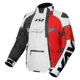 Slika Adventure motoristička jakna LS2 X-Master, crna/bijela/crvena