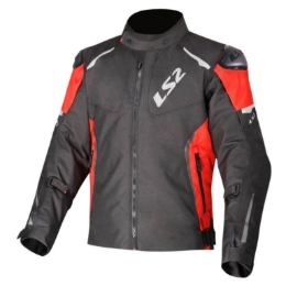 Slika Motoristička jakna LS2 Zoom, crna/crvena