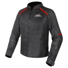 Slika Poletna motoristična jakna LS2 Breeze, črna/rdeča