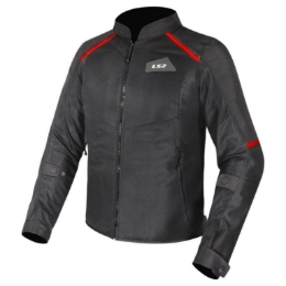Slika Ljetna motoristička jakna LS2 Breeze, crna/crvena