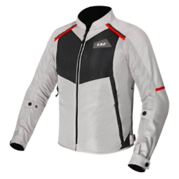 Slika Ljetna motoristička jakna LS2 Breeze, bijela/crna/crvena