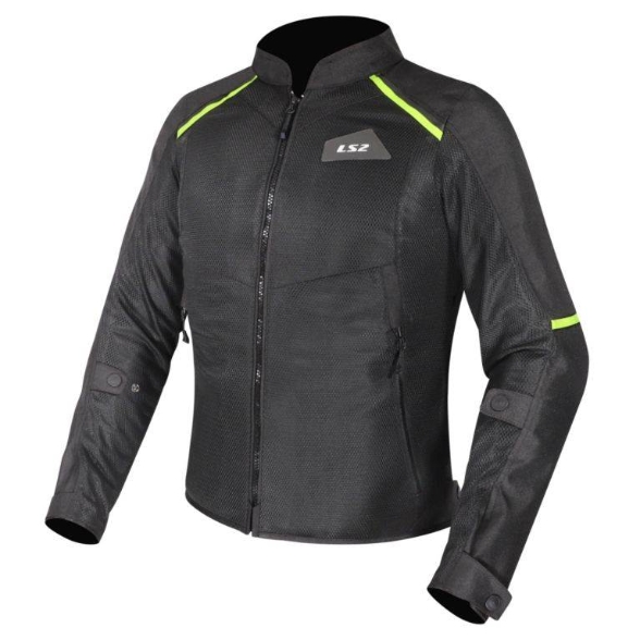 Slika Ljetna ženska motoristička jakna LS2 Breeze, crna/žuta