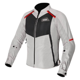 Slika Ljetna ženska motoristička jakna LS2 Breeze, bijela/crna/crvena