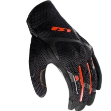 Slika Poletne motoristične rokavice LS2 Ray II, črne/rdeče
