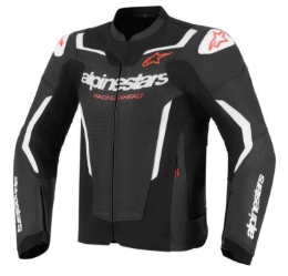 Slika Sportska kožna motoristička jakna Alpinestars GP Force Airflow v2, crna/bijela