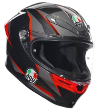 Slika Športna čelada za motor AGV K6 S Slashcut, črna/siva/rdeča