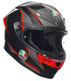 Slika Sportska kaciga za motor AGV K6 S Slashcut, crna/siva/crvena